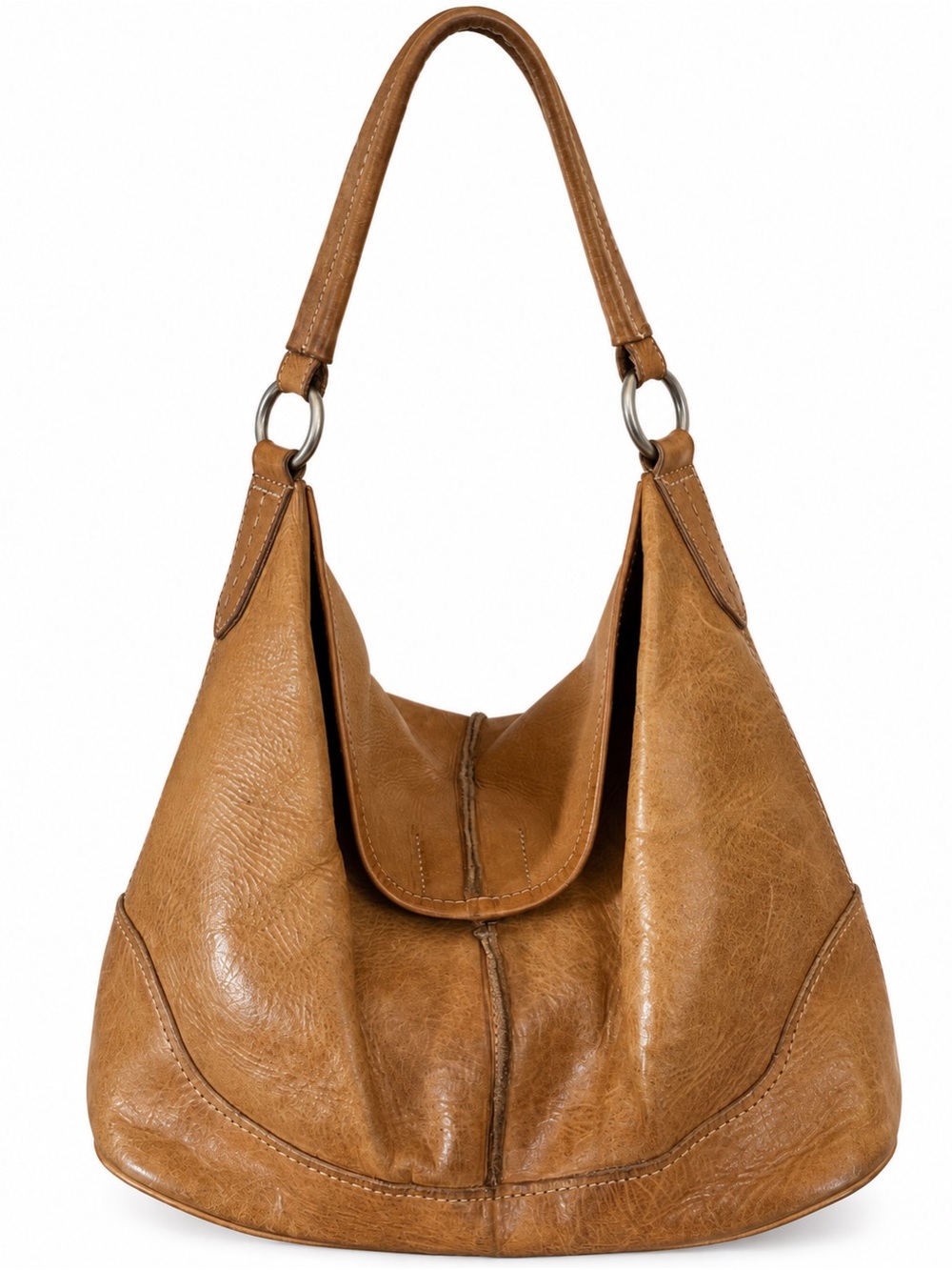 Frye Leather Women's Campus Hobo Shoulder Bag Cognac